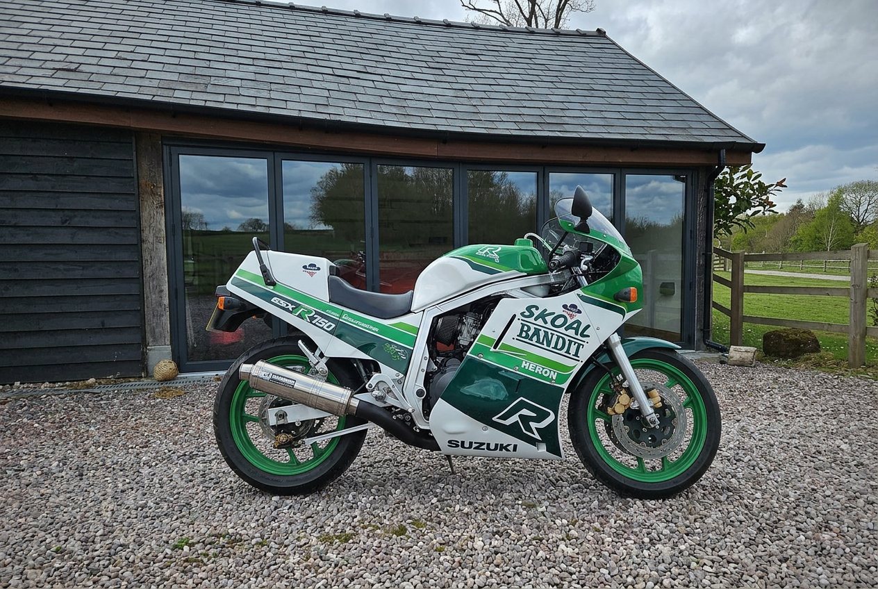 Collector motorcycle presented for sale